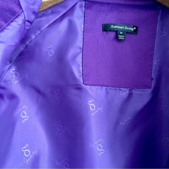 Samuel Dong Purple Iridescent Jacket Size Medium - Picture 6 of 6